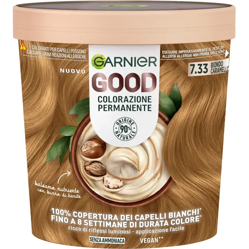 GARNIER GOOD COLORAZIONE PERMANENTE SENZA AMMONIACA 7.33 BIONDO CARAMELLO DORATO 160 GR