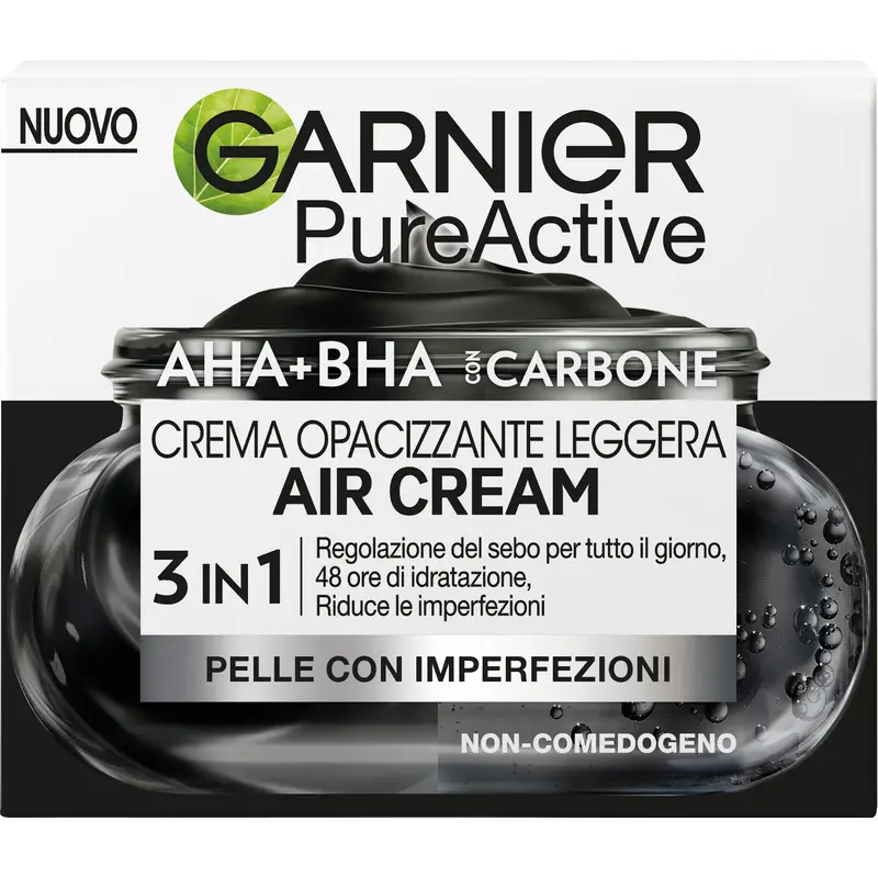 GARNIER PURE ACTIVE CREMA OPACIZZANTE CON CARBONE 3 IN 1 50 ML