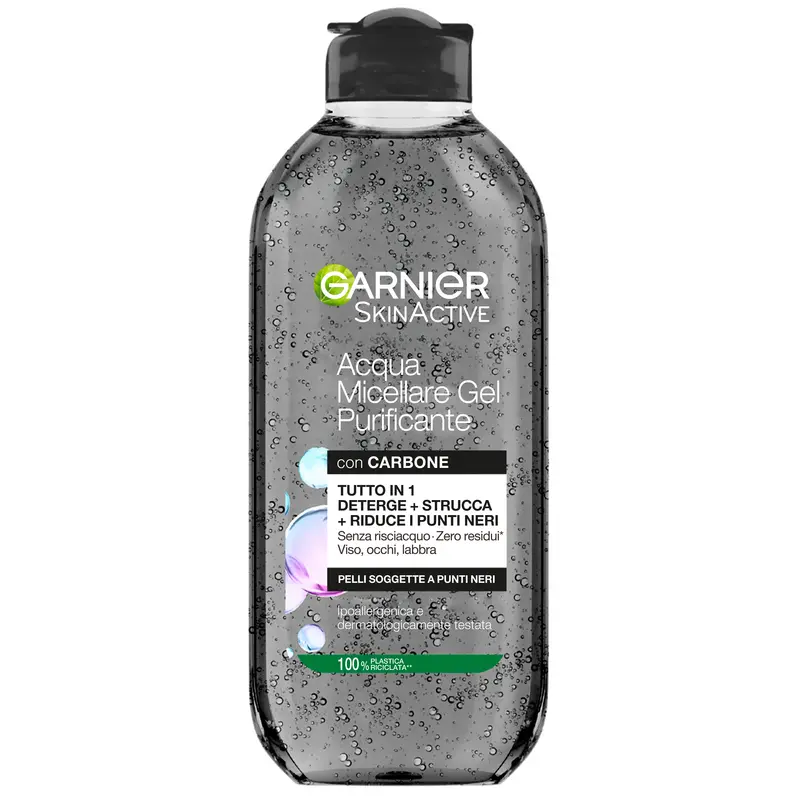 GARNIER SKIN ACTIVE ACQUA MICELLARE GEL PURIFICANTE CON CARBONE 400 ML