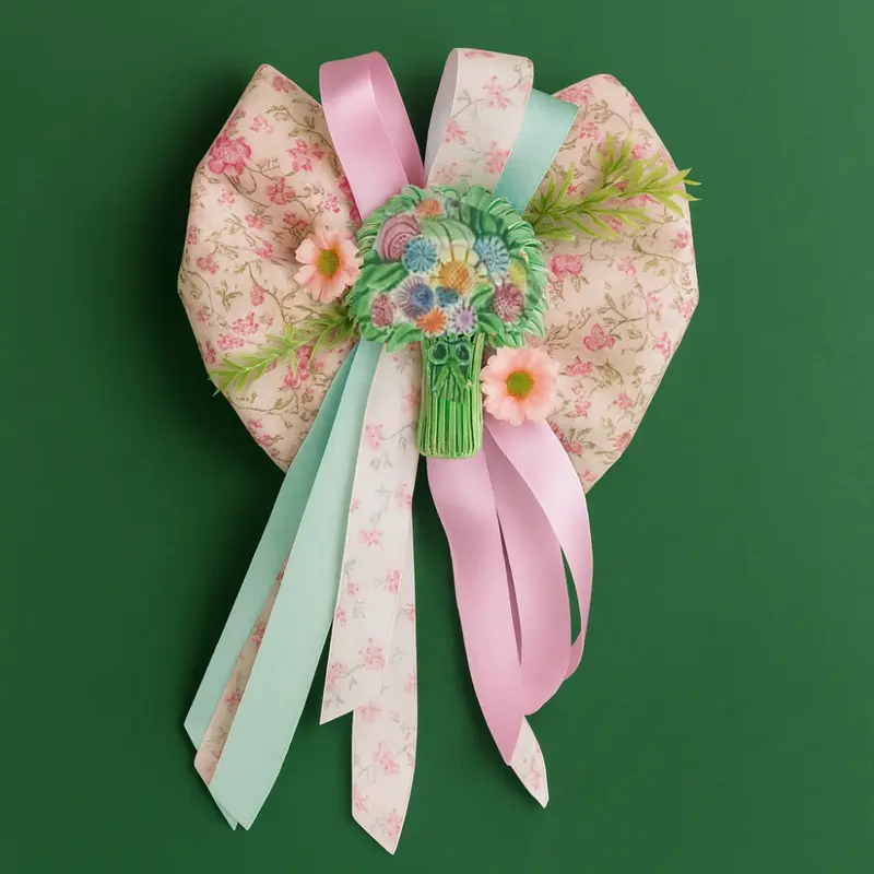 Gensini Fuoriporta Primavera con Ceramica 37x22 cm Decorativo