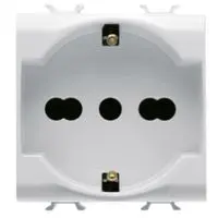 GEWISS GW10204 SERIE CHORUS PRESA BIPASSO/SCHUKO 2P+T 10/16A BIANCO