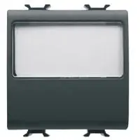 GEWISS GW12191 SERIE CHORUS PULSANTE PORTANOME 1P NA 10A ILLUMINABILE NERO