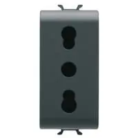 GEWISS GW12203 SERIE CHORUS PRESA BIPASSO 2P+T 10/16A NERO