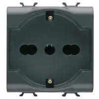 GEWISS GW12204 SERIE CHORUS PRESA BIPASSO/SCHUKO 2P+T 10/16A NERO