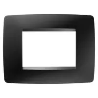GEWISS GW16103VN SERIE CHORUS PLACCA ONE 3 MODULI NERO SATINATO