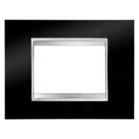 GEWISS GW16203TN SERIE CHORUS PLACCA LUX 3 MODULI NERO TONER