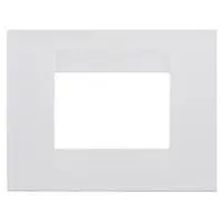 GEWISS GW16403VW SERIE CHORUS PLACCA GEO 3 MODULI BIANCO SATINATO