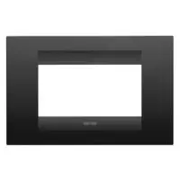 GEWISS GW16404VN SERIE CHORUS PLACCA 4 MODULI NERO SATINATO