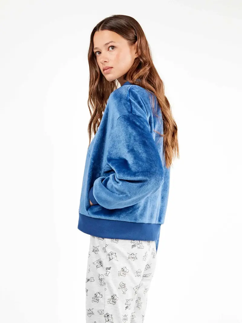 Giacca bomber con zip donna
