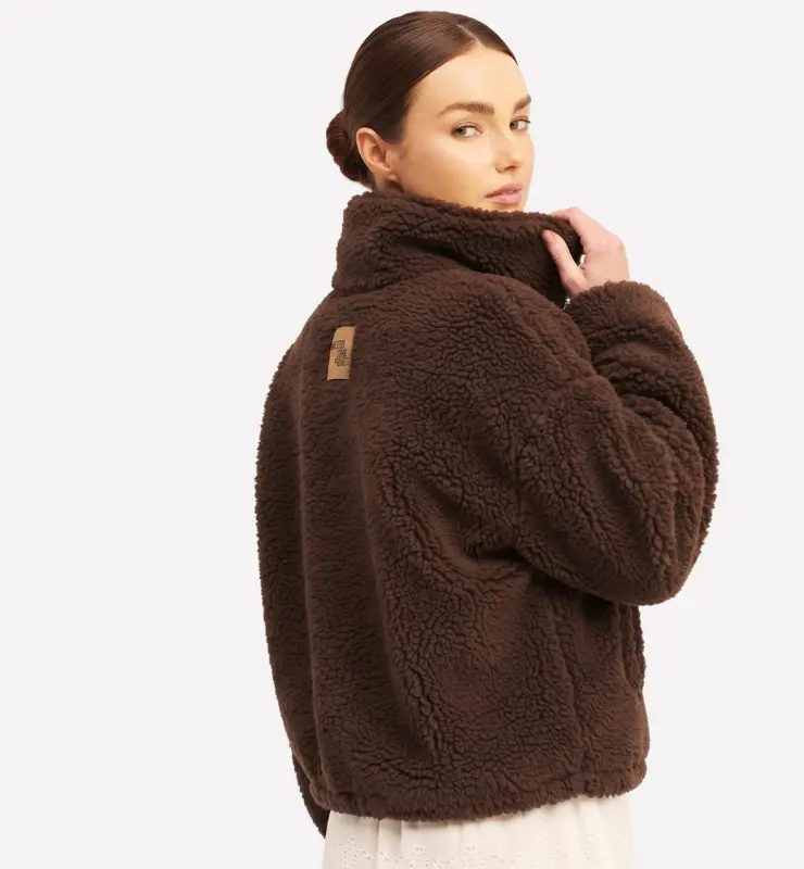 Giacca Oversize in pile di lana biologica