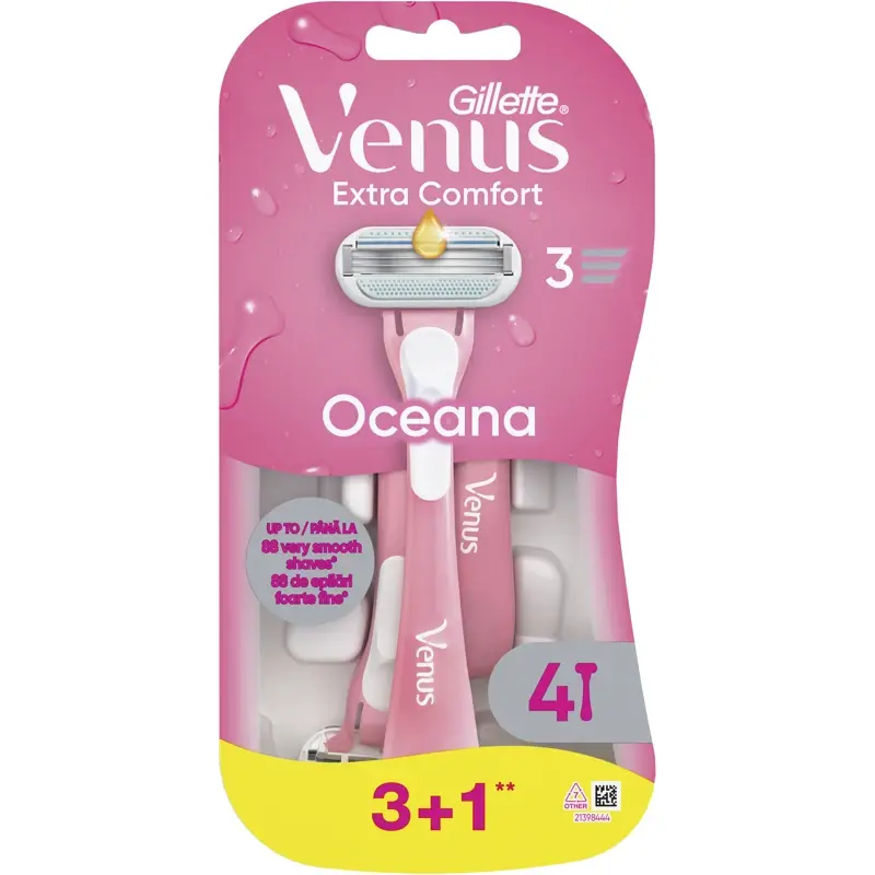 GILLETTE VENUS OCEANA RASOIO USA & GETTA 3+1 PZ