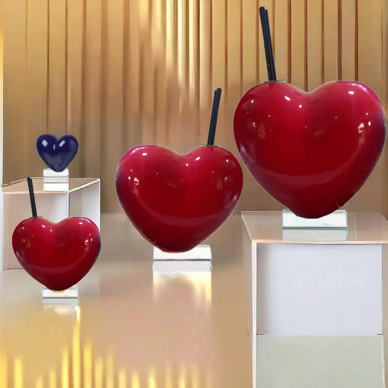 Gli Alberelli - Diffusore Cuori in Capodimonte con Base Varie Misure e Colori