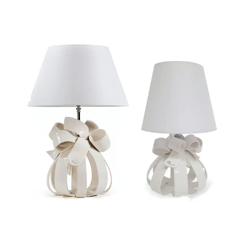 Gli Alberelli Lampada Sfera Bianca con Paralume 25x48 / 27x64