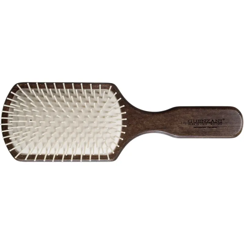 GUENZANI SPAZZOLA CAPELLI MAXI IN LEGNO DI FAGGIO TINTO NOCE PNEUMATICA
