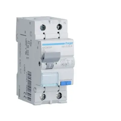 HAGER ADC806H INTERRUT MAGNET. DIFFER. 1P+N 6A 4,5KA