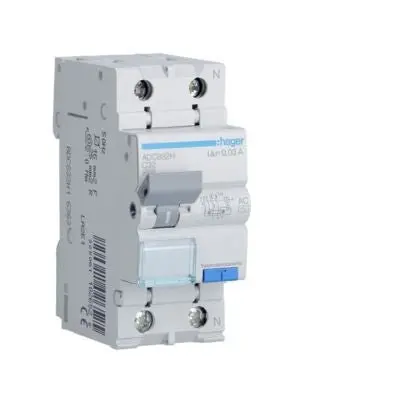 HAGER ADC832H INTERRUT. MAGNET. DIFFER. 1P+N 32A 4,5KA