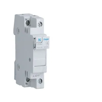 HAGER L50600 PORTAFUSIBILE 10,3X38MM 1P+N 32A