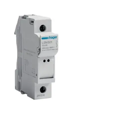 HAGER LSN501 PORTAFUSIBILE SEZIONABILE 10,3X38MM 1P 32A