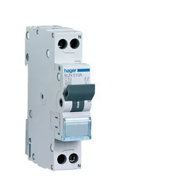 HAGER MJN510A INTERRUT. MAGNETOT. 1P+N 10A 4,5KA CURVA C