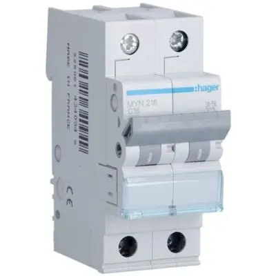 HAGER MYN232 INTERRUT. MAGNETOT. 2P 32A 4,5KA CURVA C