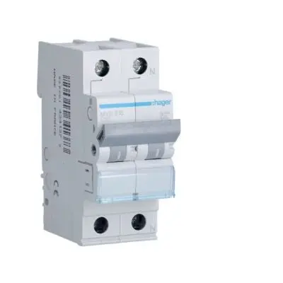 HAGER MYN510 INTERRUT. MAGNETOT. 1P+N 10A 4,5KA CURVA C