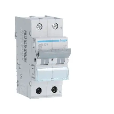 HAGER MYN525 INTERRUT. MAGNETOT. 1P+N 25A 4,5KA CURVA C