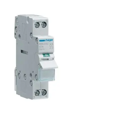 HAGER SBN232 SEZIONATORE 2 P 32A 230VAC