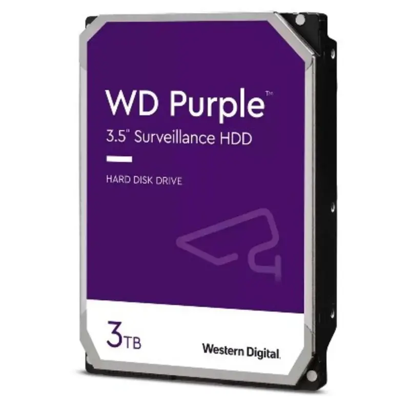 Hard Disk Purple 3 Tb Sata 3 3.5" (Wd33Purz)