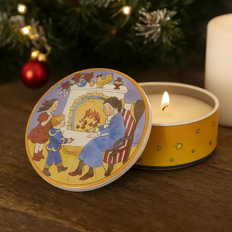 Hutschenreuther Scatola Porta Candela Natale Porcellana 9 cm