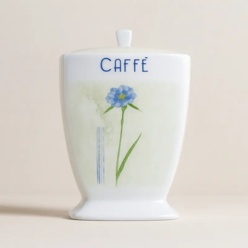 I.C.C. Barattolo Caffè in Porcellana Decoro Zafiro H 17x11 cm