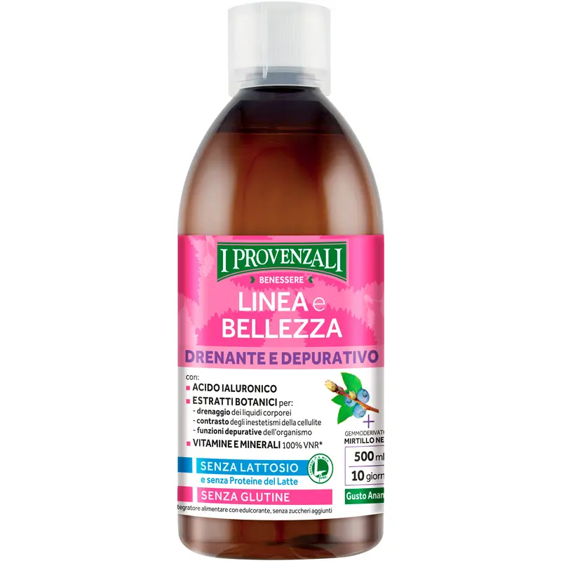 I PROVENZALI LINEA e BELLEZZA DRENANTE e DEPURATIVO 500 ML INTEGRATORE ALIMENTARE