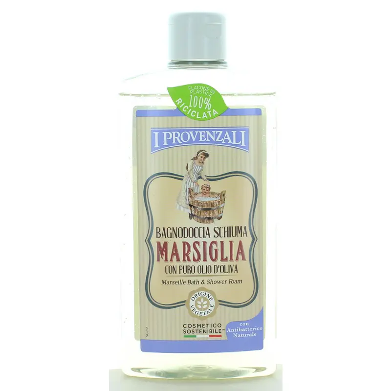 I PROVENZALI MARSIGLIA BAGNOSCHIUMA CON PURO OLIO DI OLIVA pH5,5 400 ML