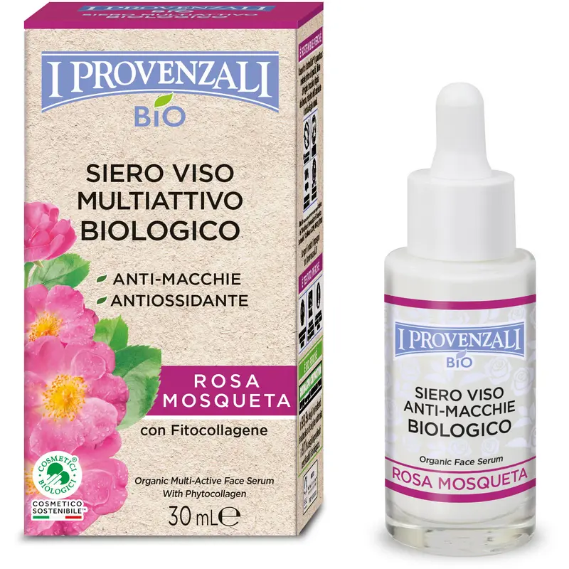 I PROVENZALI ROSA MOSQUETA BIO SIERO VISO MULTIATTIVO ANTI MACCHIE ANTIOSSIDANTE 30 ML