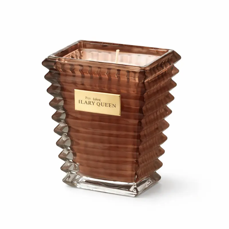 Ilary Queen Candela Vetro Tortora Taormina Design 10x8 cm