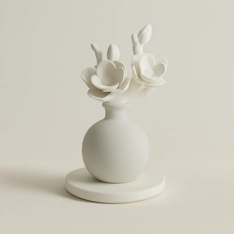 Ilary Queen – Profumatore Elite In Porcellana E Gres Grigio - H.14/20 Cm