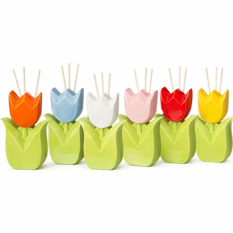 Ilary Queen Profumatore Tulipano Ceramica H 15 cm Vari Colori