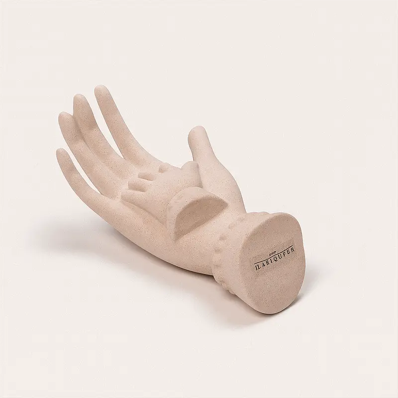 Ilary Queen Statua Mano nella Mano Gres 20 cm Rosa
