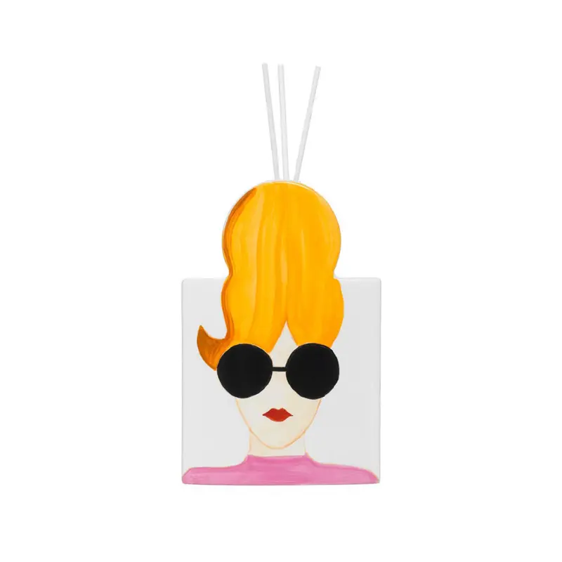 Ilary Queen Vaso Diffusore Fashion Woman Porcellana 12×18 cm a