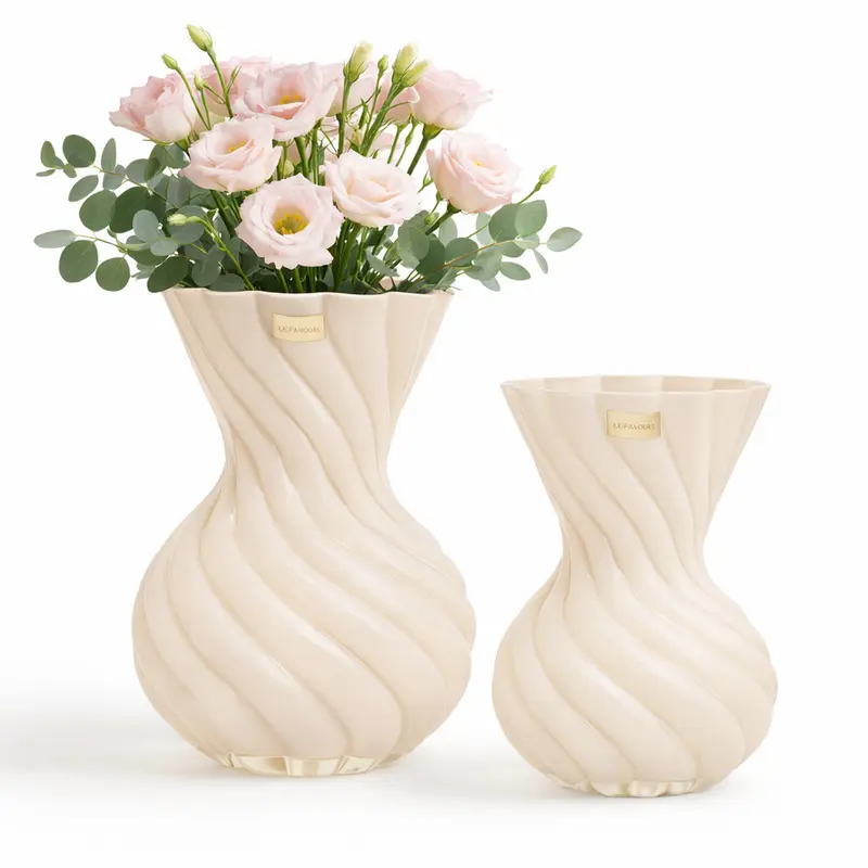 Ilary Queen Vaso Panna Foulard in Vetro Design 21 cm