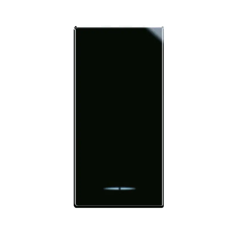 Interruttore Luminoso AVE 442001 Nero 1P 16A 1 Modulo - Life Touch