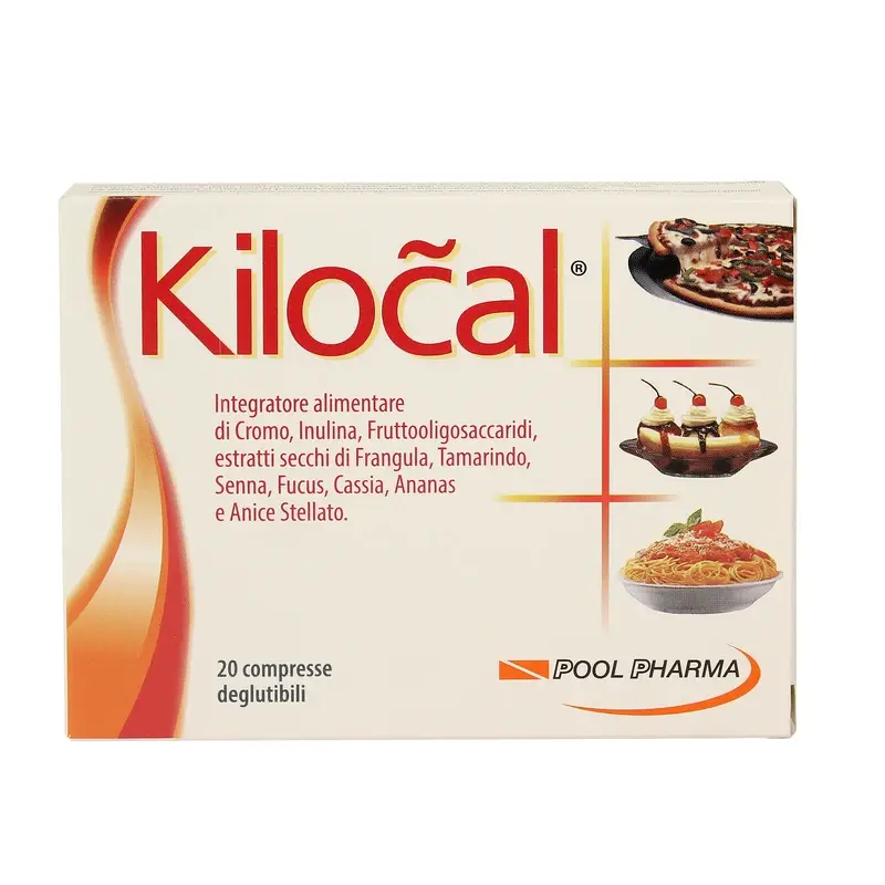 KILOCAL INTEGRATORE ALIMENTARE DI CROMO e INULINA 20 COMPRESSE