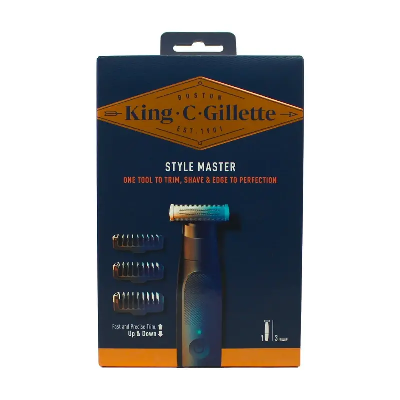 KING C GILLETTE STYLE MASTER TRIM + 3 TESTINE