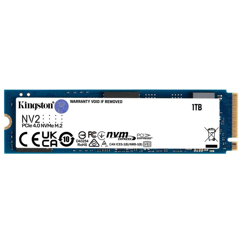 Kingston Technology 1000G NV2 M.2 2280 PCIe 4.0 NVMe SSD