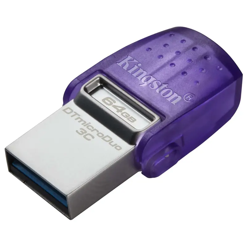 Kingston Technology DataTraveler 64GB microDuo 3C 200MB/s dual USB-A + USB-C