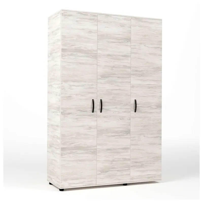 Kit Armadio 3 Ante 120X52X205 Cm Bianco Ven.K083