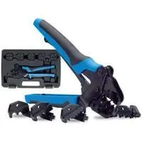 Kit Pinza Aggraffatrice BM GROUP 53KPBF - Capicorda Preisolati e Bussola - Matrici Intercambiabili
