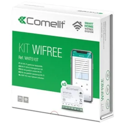 Kit Smart COMELIT WKIT510T | Controllo Tapparelle WiFi Domotica 5 Moduli Attuatori