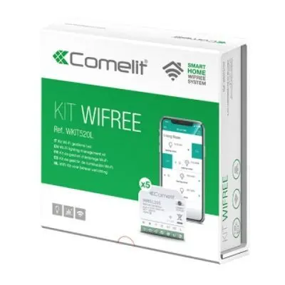 Kit Smart COMELIT WKIT520L | Controllo Luci Wi-Fi Domotica 5 Moduli Attuatori