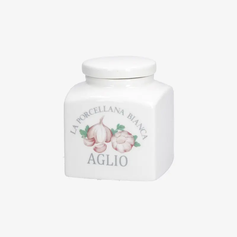 La porcellana bianca - barattolo aglio | rohome