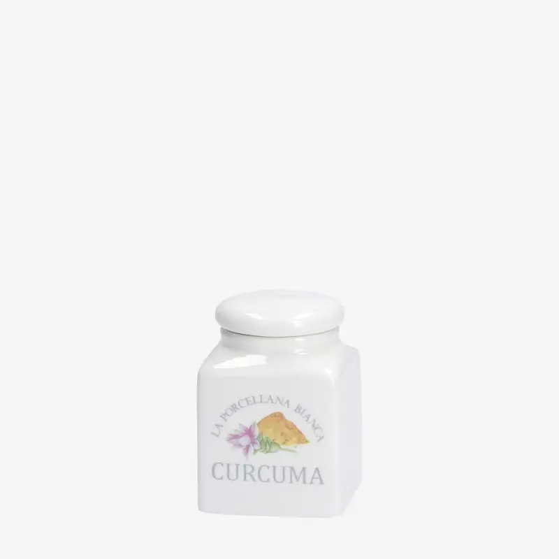 La porcellana bianca - barattolo curcuma | rohome